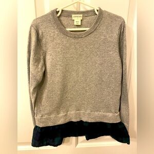 J.CREW Kids Crew Cuts long sleeve plaid sweater